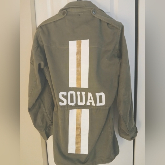 Army Green Utility Jacket, ROMI BASHA "SQUAD" XL - Picture 3 of 16